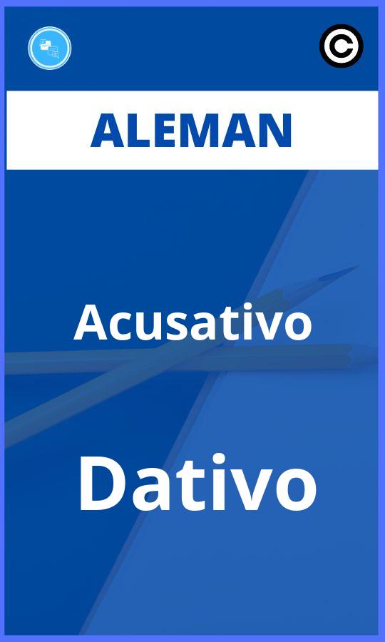 Ejercicios Acusativo Dativo Aleman PDF