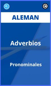 Ejercicios Adverbios Pronominales Aleman
