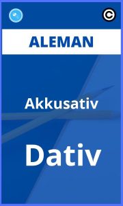 Ejercicios Akkusativ Dativ Aleman