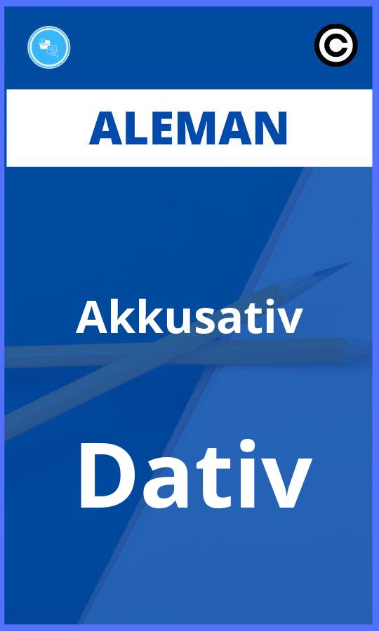 Ejercicios Akkusativ Dativ Aleman PDF