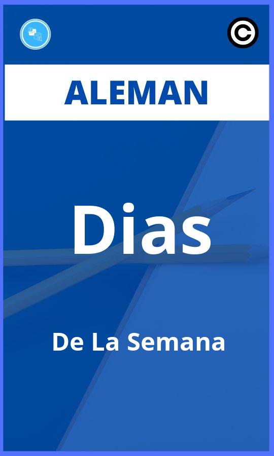 Ejercicios Dias De La Semana Aleman PDF