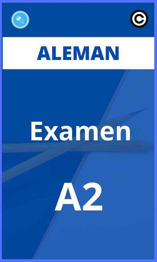 Ejercicios Aleman Examen A2 PDF