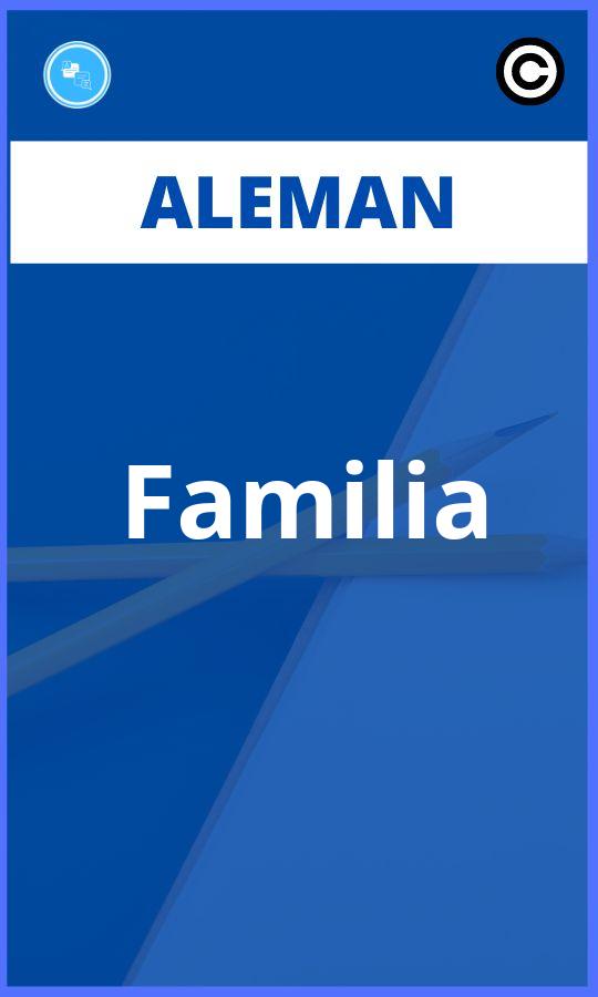 Ejercicios Aleman Familia PDF
