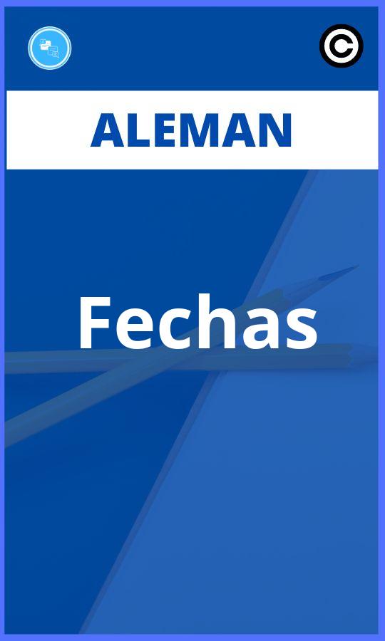 Ejercicios Fechas Aleman PDF