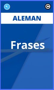 Ejercicios Frases Aleman