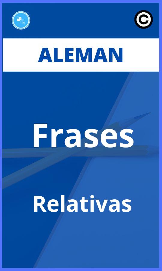 Ejercicios Aleman Frases Relativas PDF