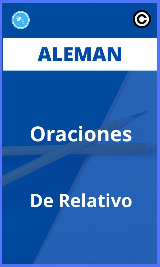 Ejercicios Oraciones De Relativo Aleman PDF