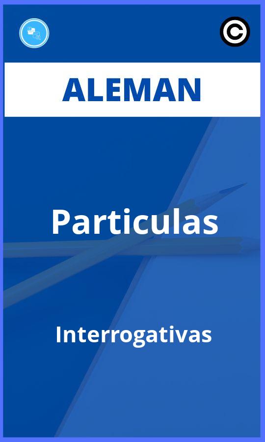 Ejercicios Particulas Interrogativas Aleman PDF