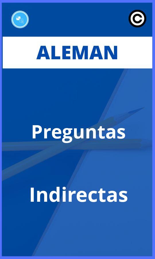 Ejercicios Aleman Preguntas Indirectas PDF
