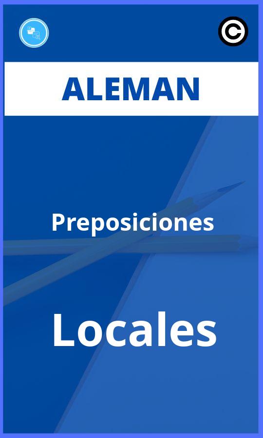Ejercicios Preposiciones Locales Aleman PDF