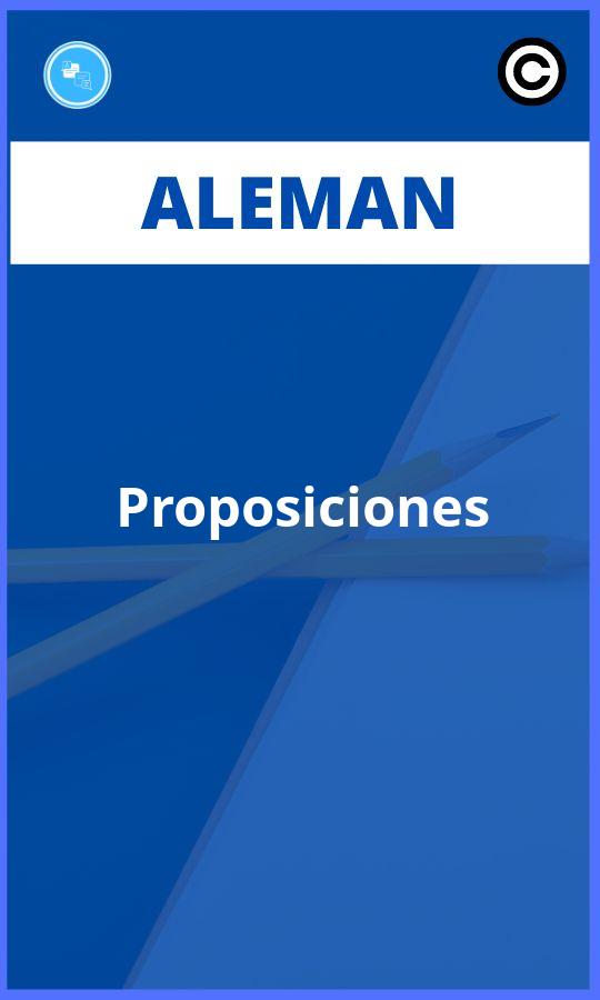 Ejercicios Aleman Proposiciones PDF
