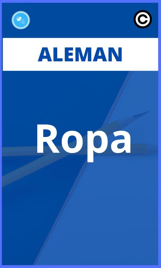Ejercicios Ropa Aleman PDF