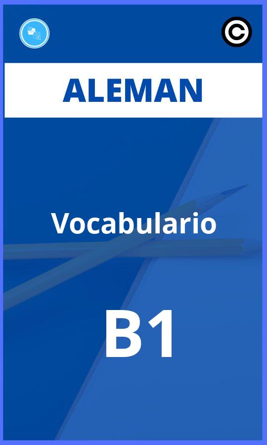 Ejercicios Aleman Vocabulario B1 PDF