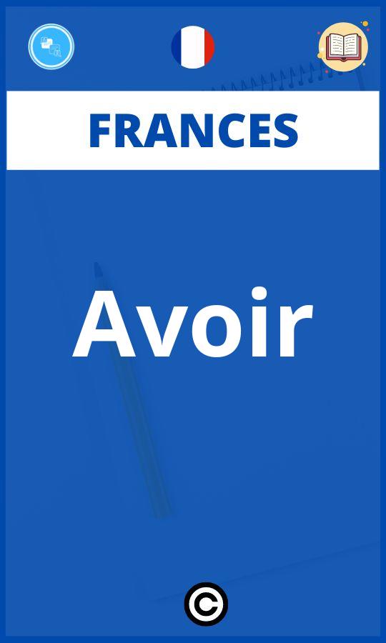 Ejercicios Frances Avoir PDF