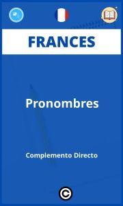 Ejercicios Frances Pronombres Complemento Directo