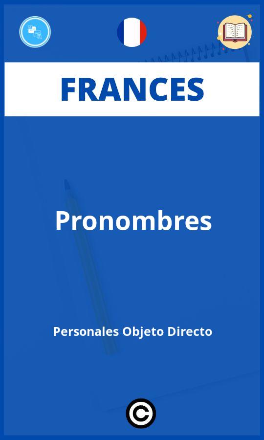Ejercicios Pronombres Personales Objeto Directo Frances PDF