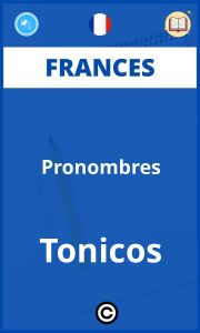 Ejercicios Frances Pronombres Tonicos