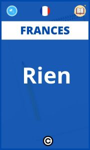 Ejercicios Frances Rien