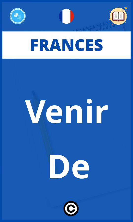 Ejercicios Venir De Frances PDF