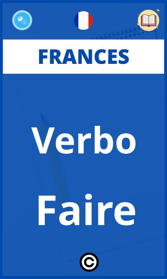 Ejercicios Verbo Faire Frances PDF