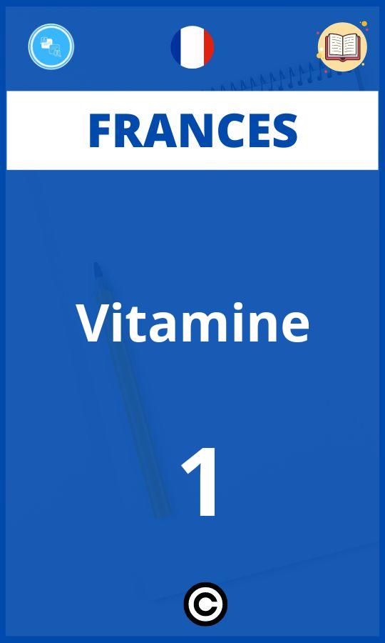 Ejercicios Frances Vitamine 1 PDF