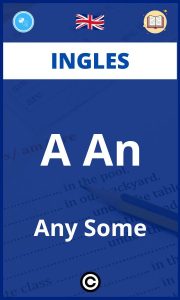 Ejercicios Ingles A An Any Some