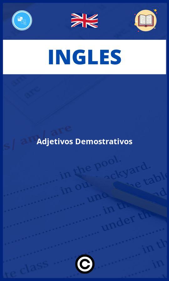 Ejercicios Adjetivos Demostrativos Ingles PDF