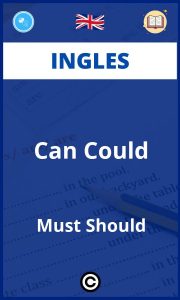 Ejercicios Can Could Must Should Ingles