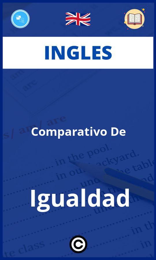 Ejercicios Comparativo De Igualdad Ingles PDF