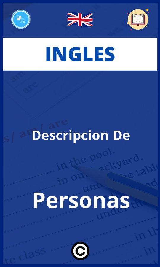 Ejercicios Descripcion De Personas Ingles PDF