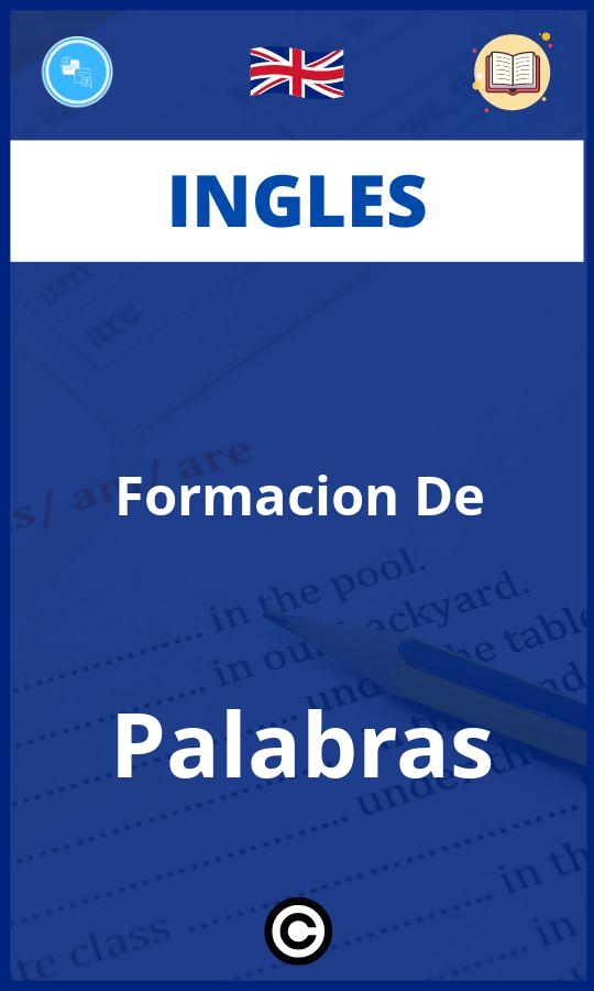 Ejercicios Formacion De Palabras Ingles PDF