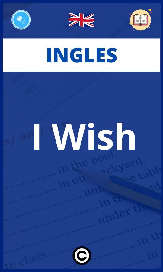 Ejercicios Ingles I Wish PDF