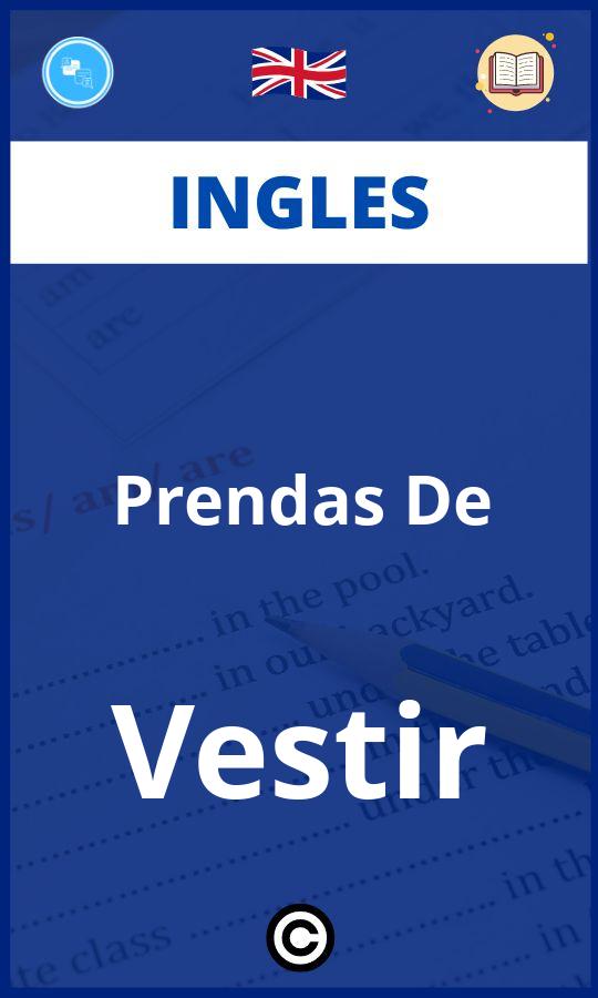 Ejercicios Prendas De Vestir Ingles PDF