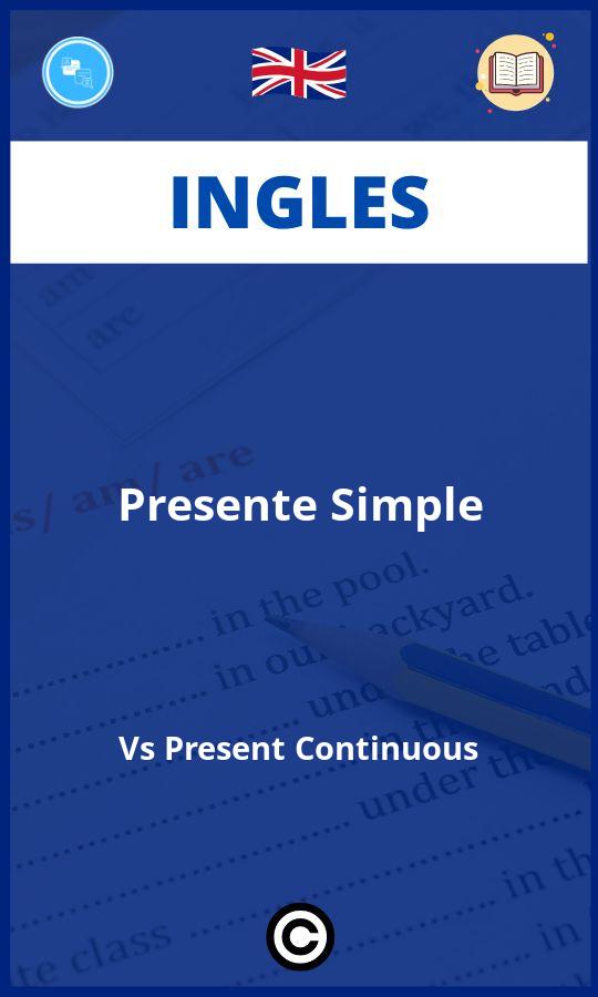 Ejercicios Presente Simple Vs Present Continuous Ingles PDF