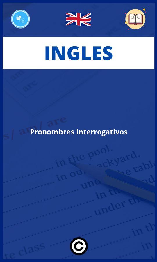 Ejercicios Ingles Pronombres Interrogativos PDF