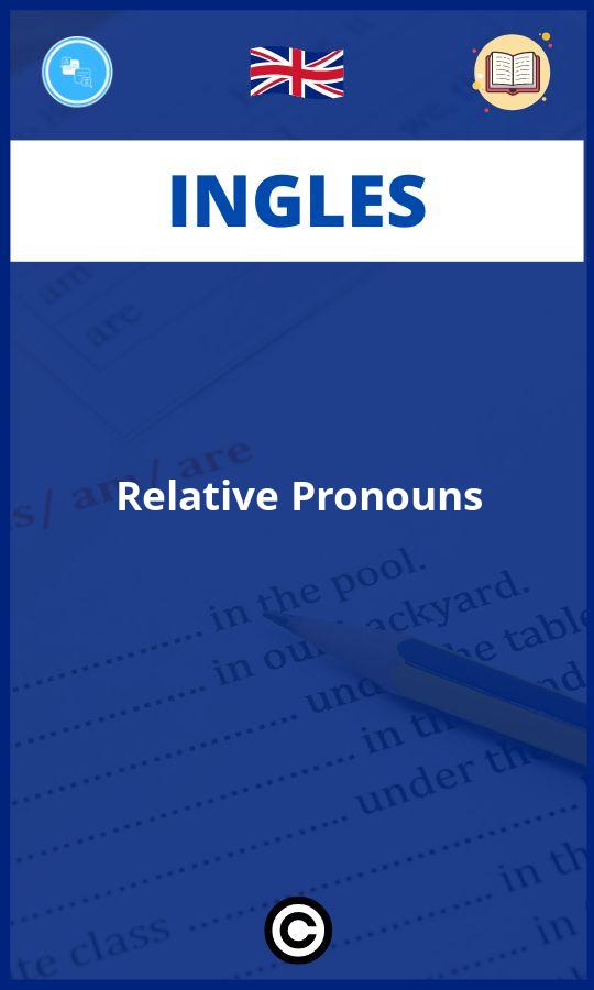 Ejercicios Ingles Relative Pronouns PDF