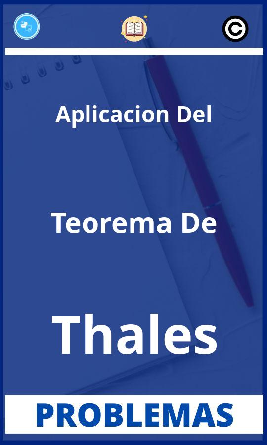 Problemas de Aplicacion Del Teorema De Thales Resueltos PDF