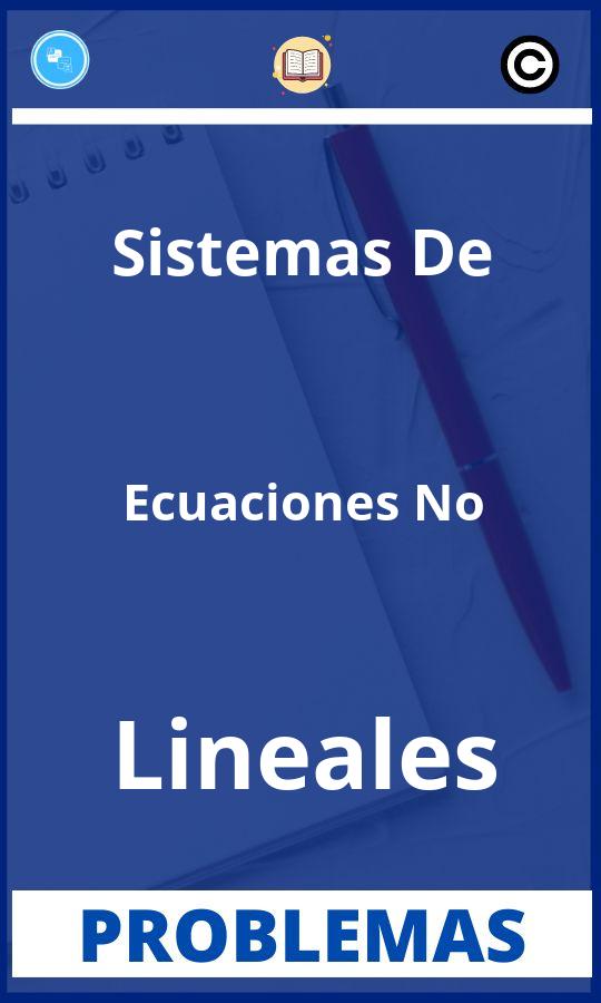 Problemas de Sistemas De Ecuaciones No Lineales Resueltos PDF