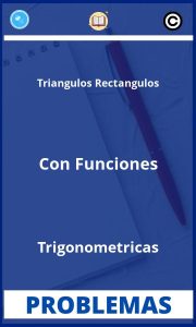 Problemas de Triangulos Rectangulos Con Funciones Trigonometricas